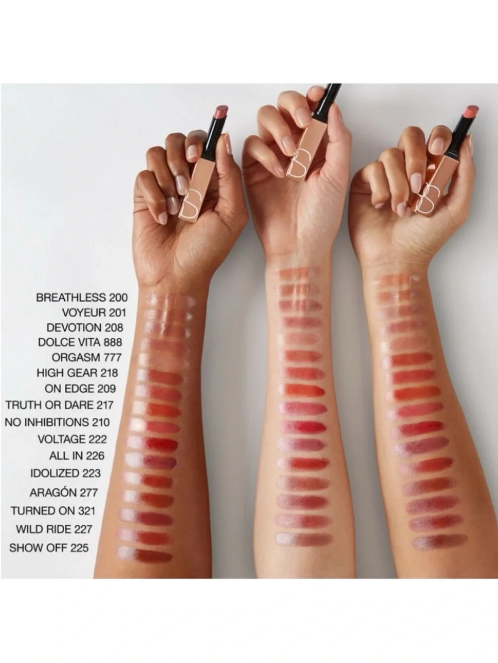 NARS Afterglow Sensual Shine Lipstick in shade WILD RIDE 227. Never opened.